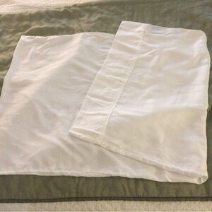 Malouf White Tencel King Pillowcase